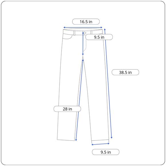 Style Co Chambray Pants Womens Plus 0X Blue Drawstring Elastic Waist 100% Cotton - Picture 4 of 4